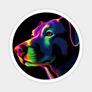 Neon Doggo Magnet